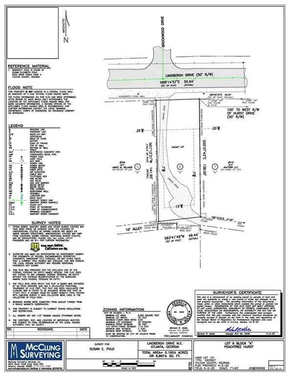 0 Lindbergh Drive Ne, Atlanta, Georgia 30305, ,Land,For Sale,0 Lindbergh Drive Ne,7556402