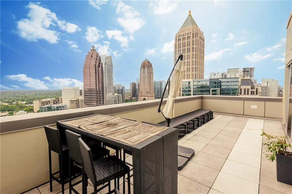 Patio / terrace featuring a skyline view off the great room