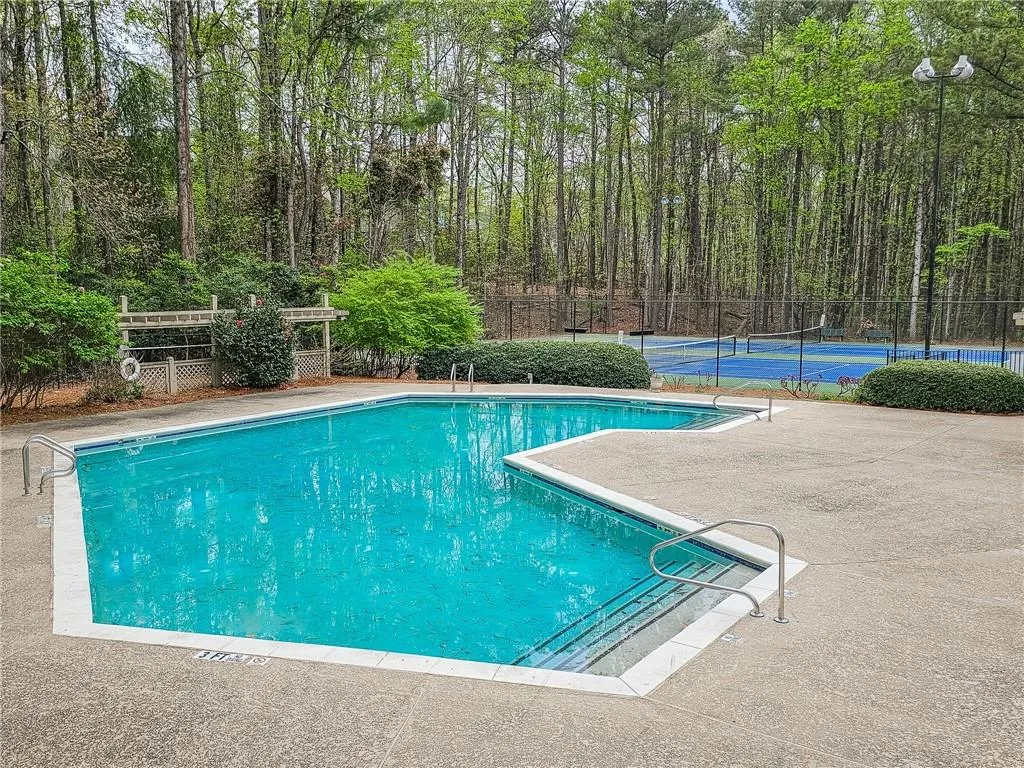 Community pool and courts