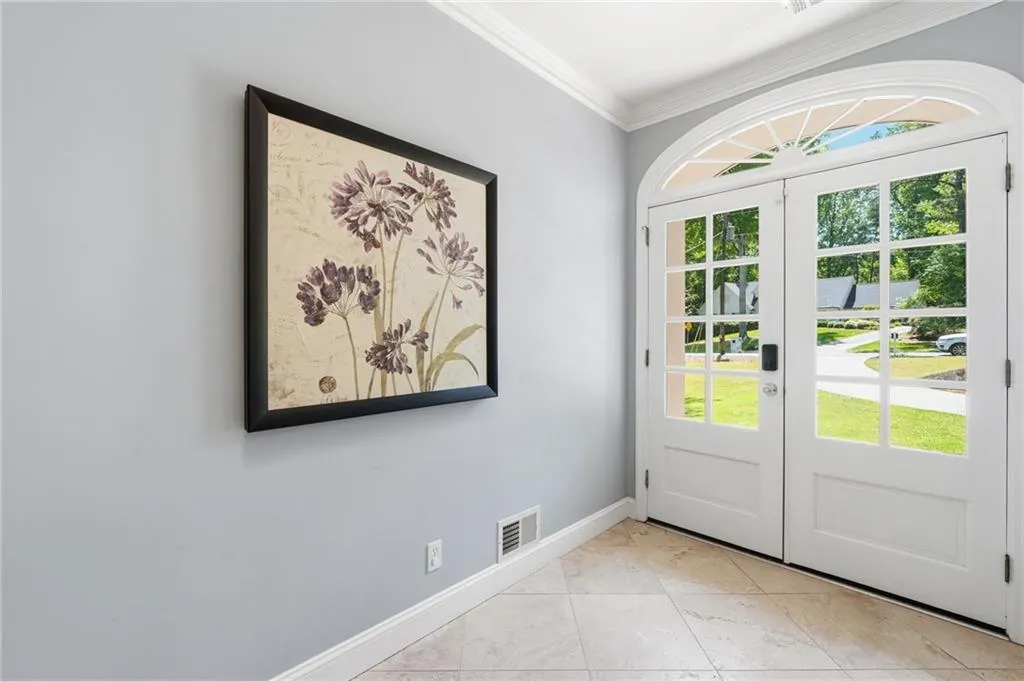 Natural Light Through the French Doors