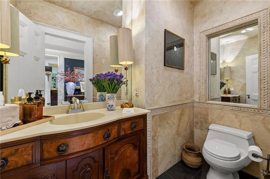 powder room on main level
