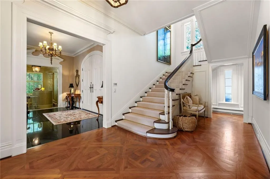 Upper level staircase