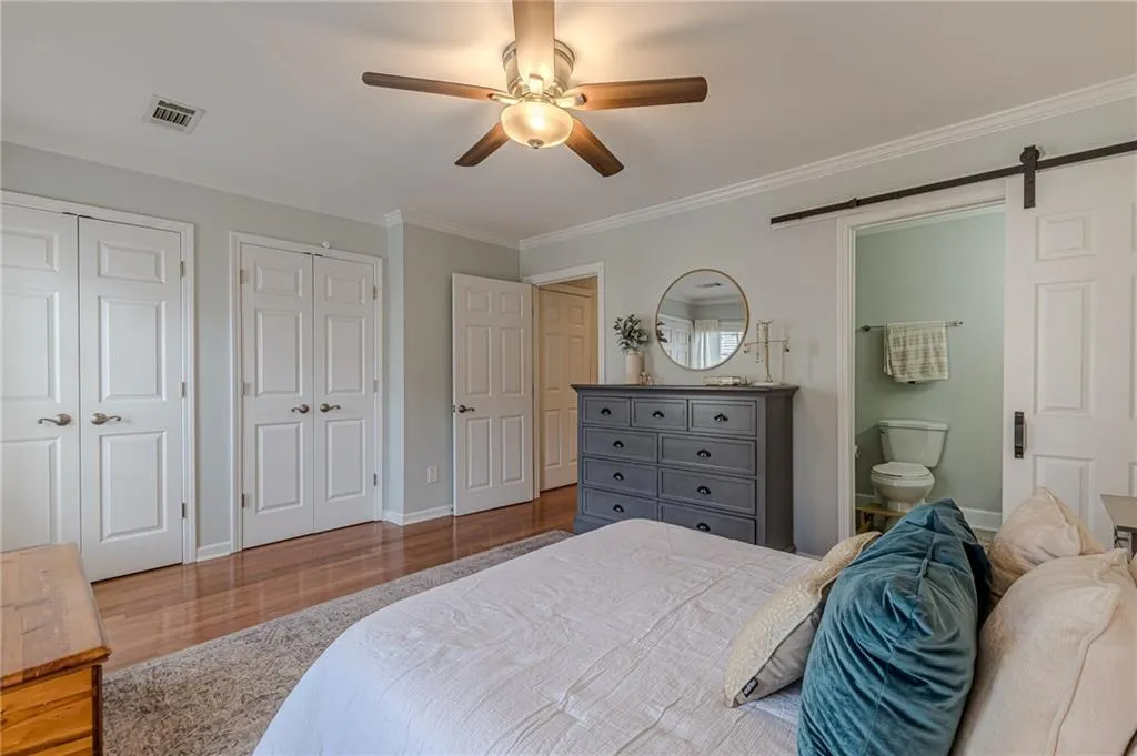 Primary Bedroom with 2 closets