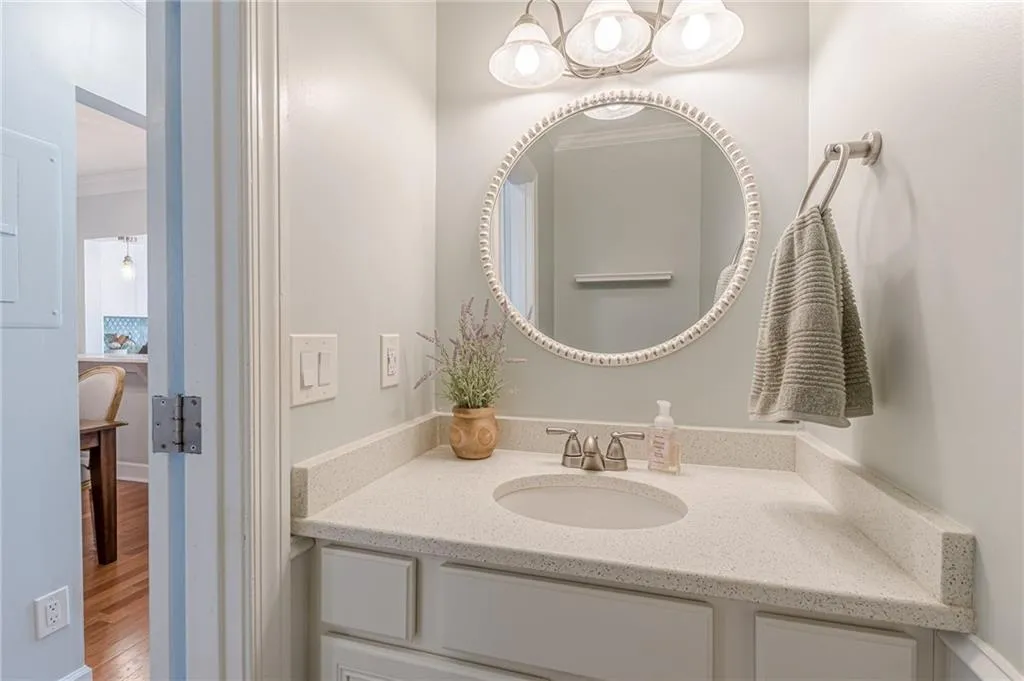 Powder Room on the Main Level