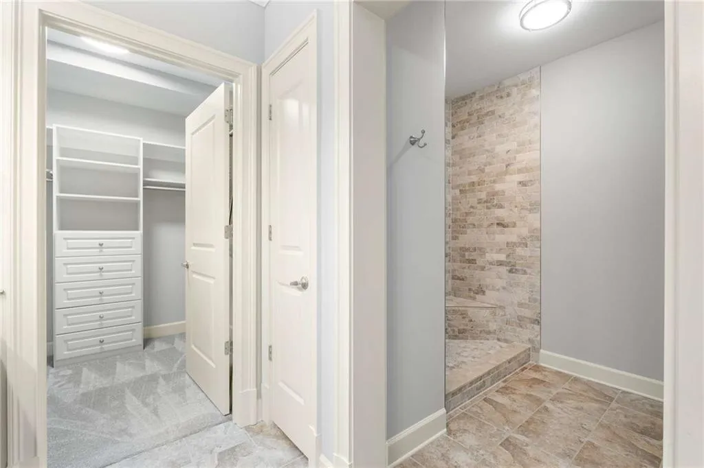 Primary bathroom shower has just been totally renovated