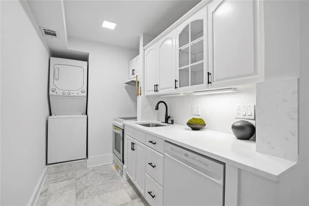 Terrace level full kitchen. Including refrigerator.
