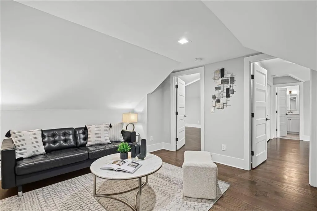 Upper level living room.