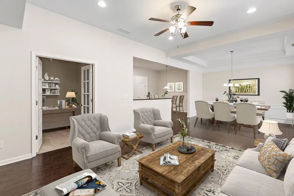 Light and Bright open concept living.