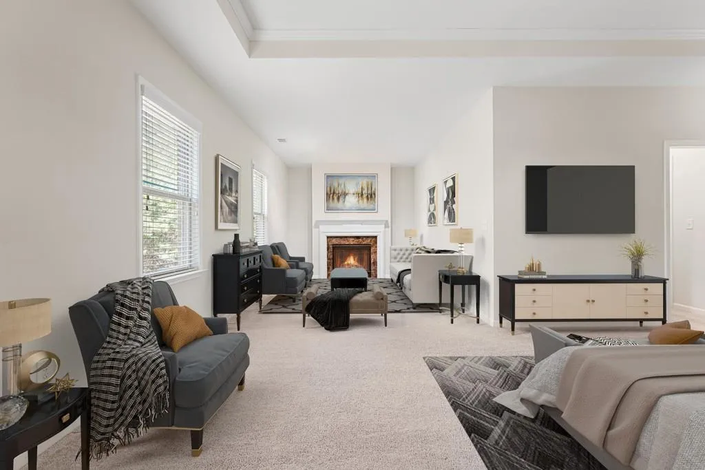 Fireside sitting room or home office space