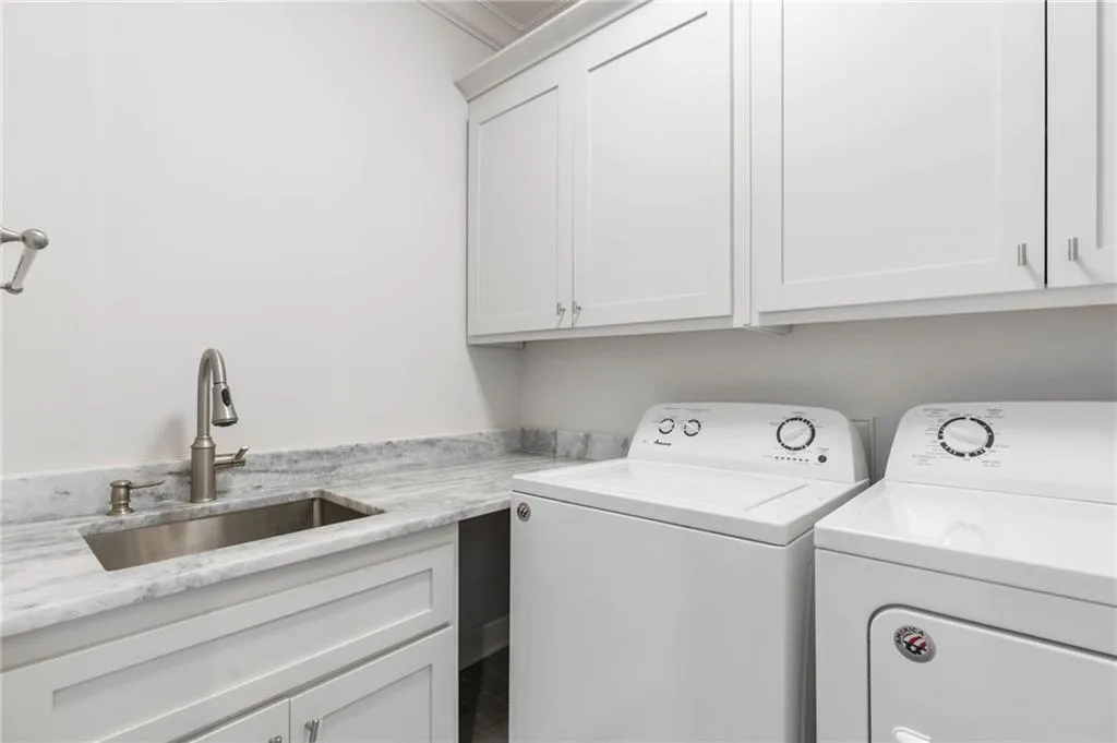upstairs secondary laundry room