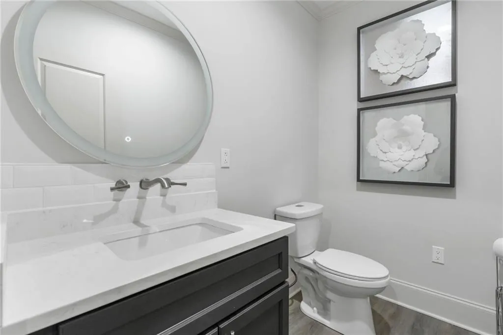 basement powder room