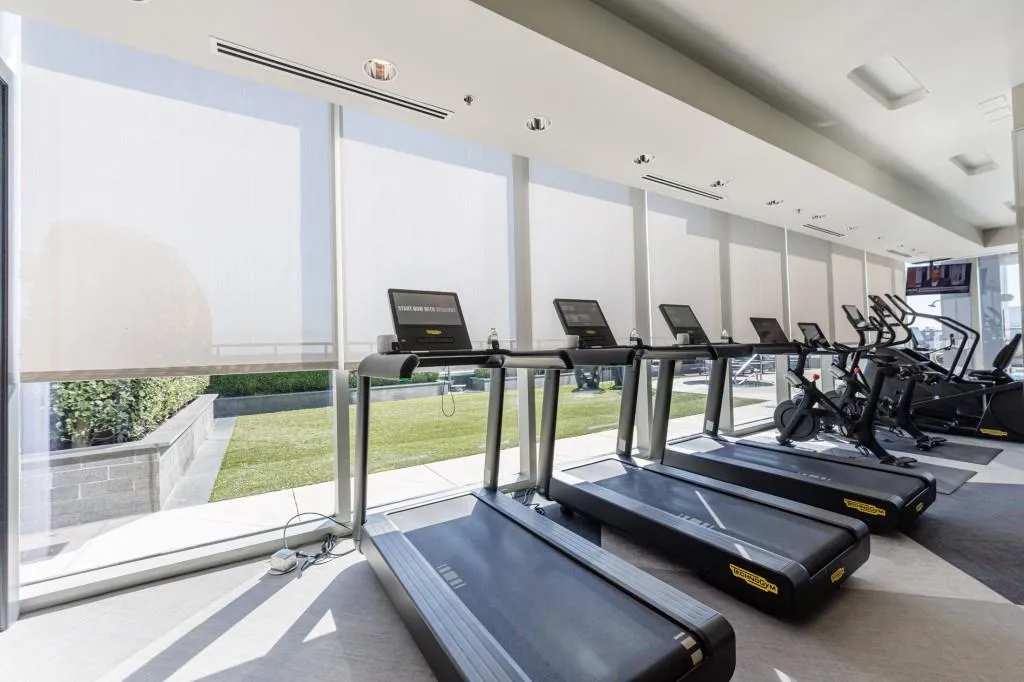 Just a short trip downstairs for a great workout