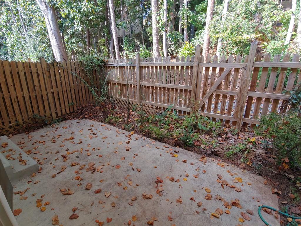 View of patio, fence View of patio, fence
