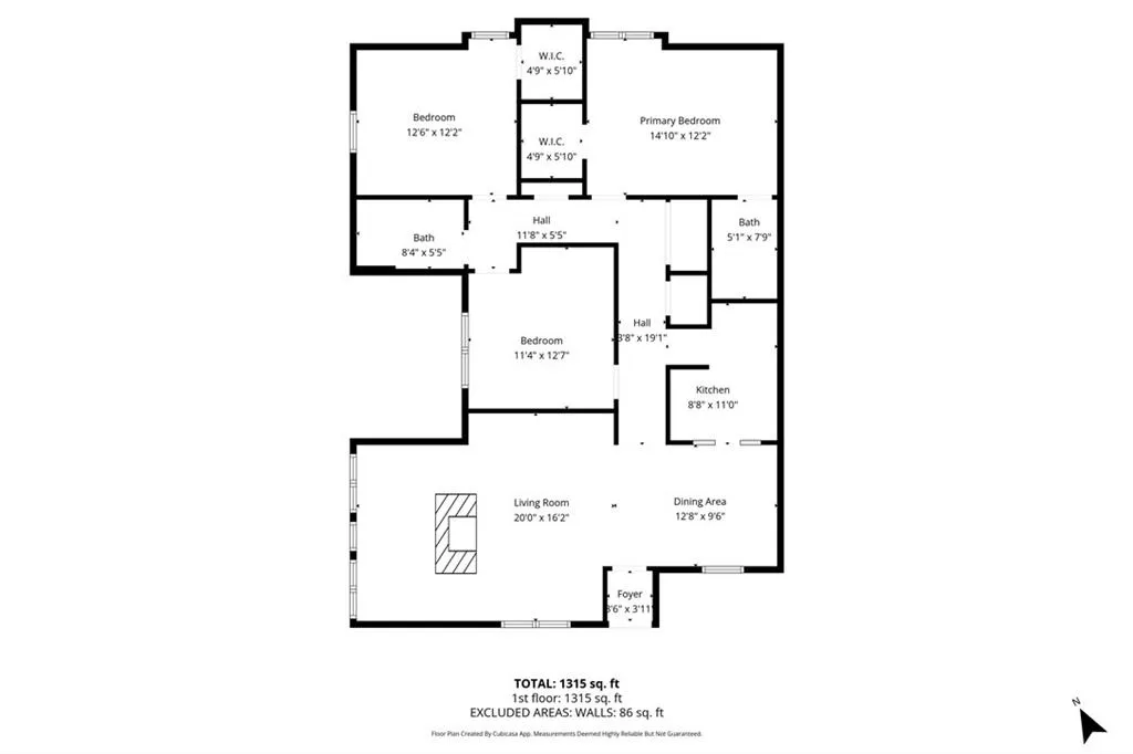 View of room layout