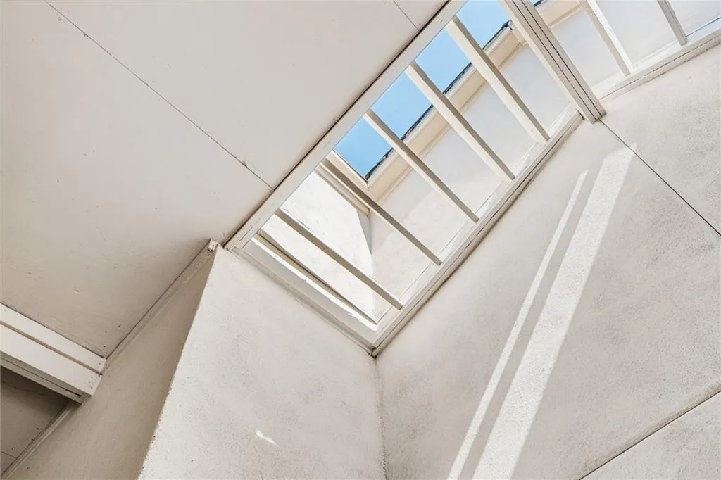 Detailed view of a skylight