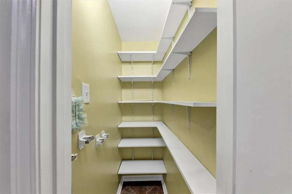 Deep walk-in Pantry