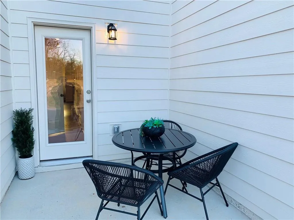 Photo example only of the rear patio.