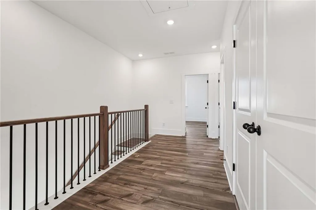 The loft sits between the bedrooms.