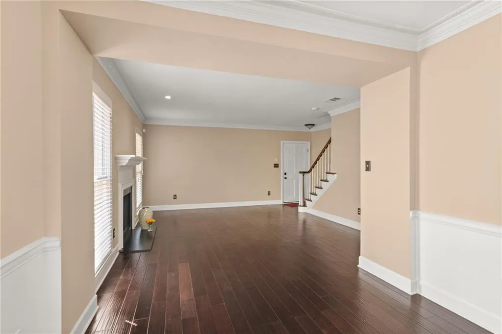 A view from your dining room into the living space and way to upstairs !