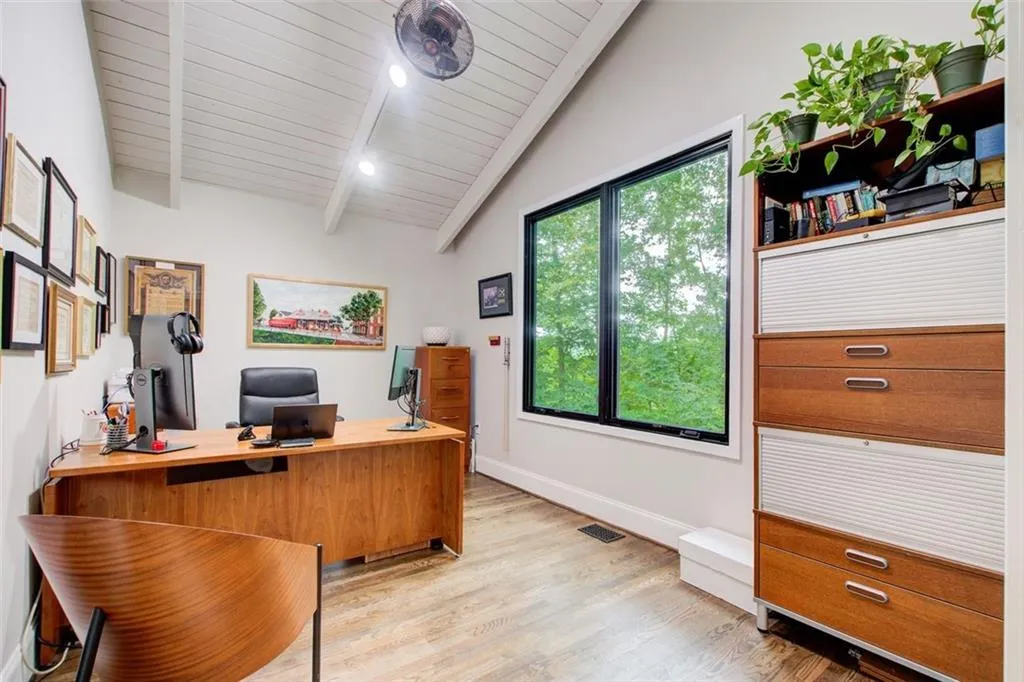 The perfect office is right beside the kitchen to make your own space.