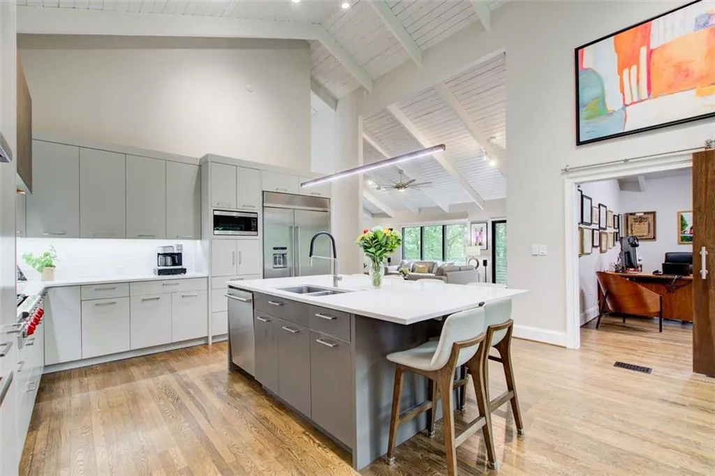 Great office space right off the kitchen to make your own and what a beautiful kitchen!