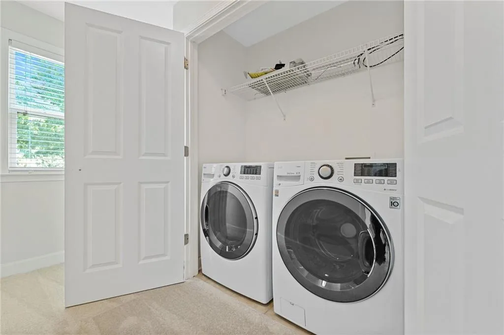 Laundry is located on second floor.