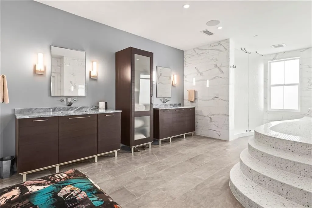 Custom Designed Contemporary Spa bath