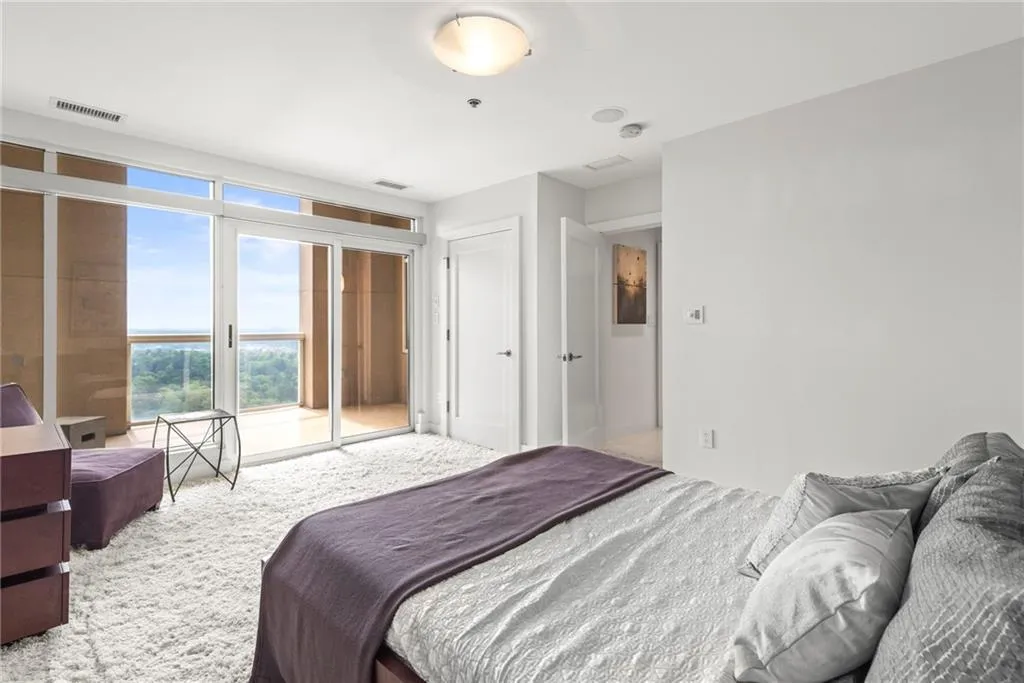 Bedroom #2 has views of Atlanta International School, Stone Mountain and sunrises!