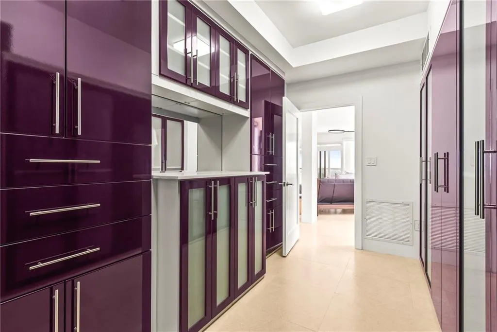 Lots of storage in the two walk in closets