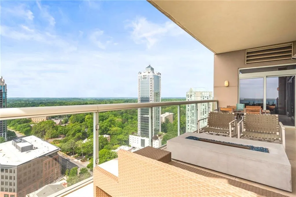 Lots of seating opportunities on these spacious balconies