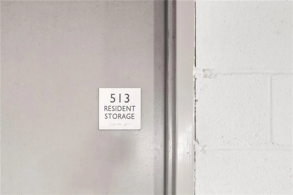 Oversized storage space near garage parking