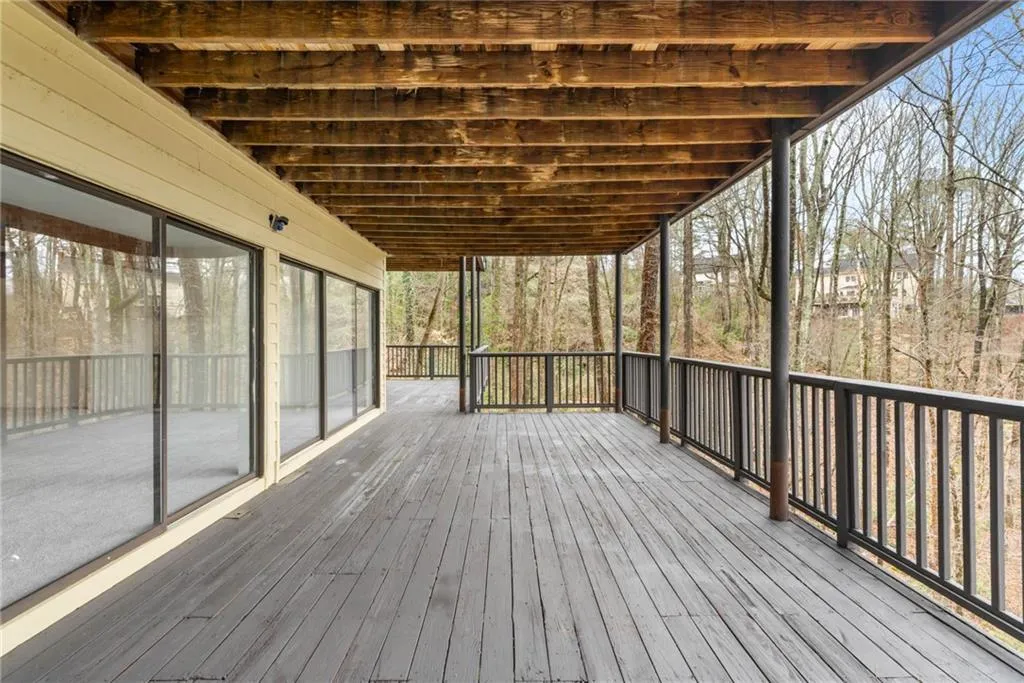 View of deck