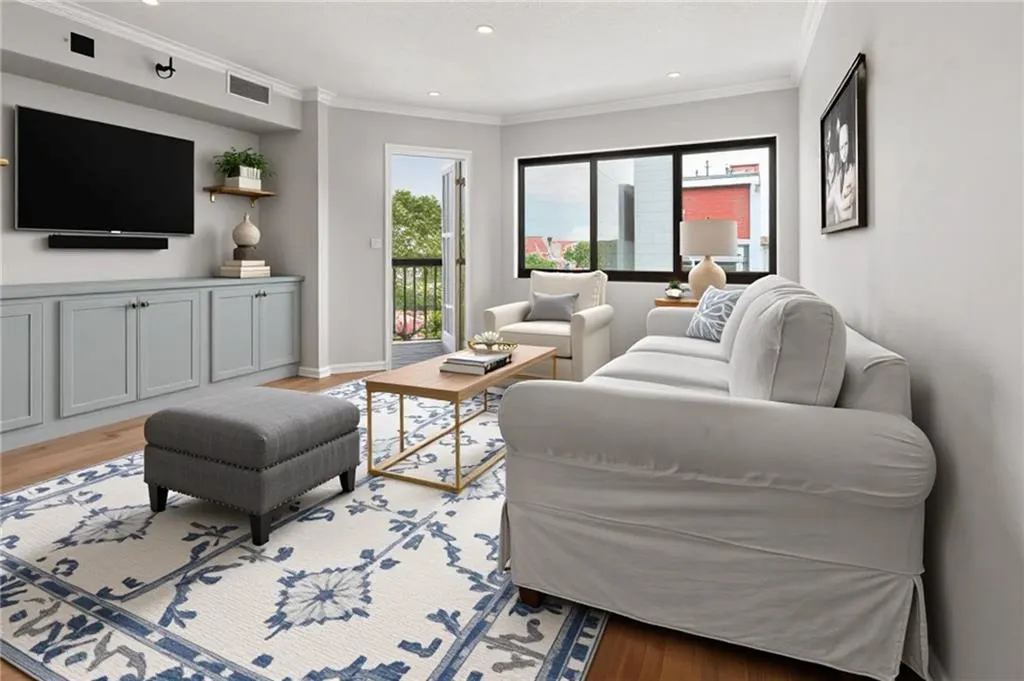 Large Living Room virtually staged