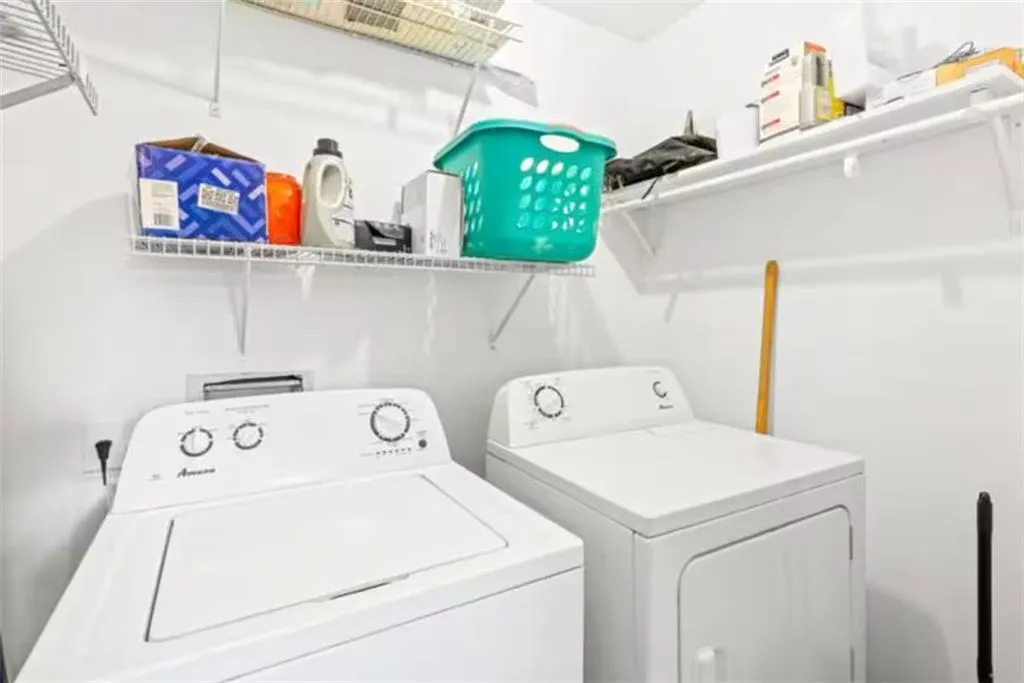 Both units have a laundry room