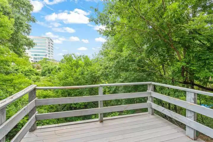 Both units have a back deck