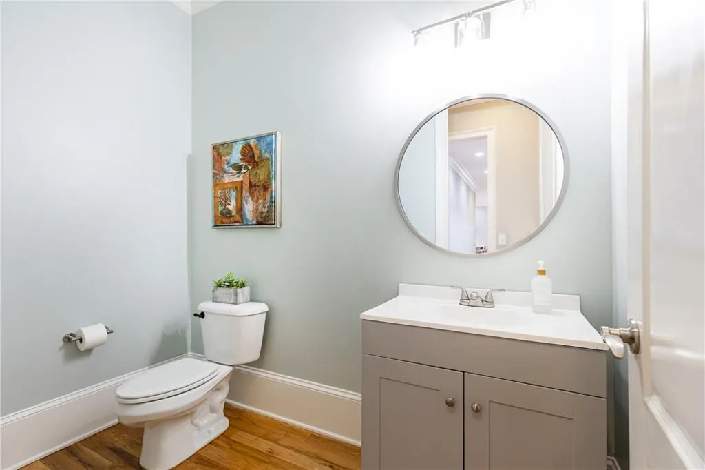 main level powder room