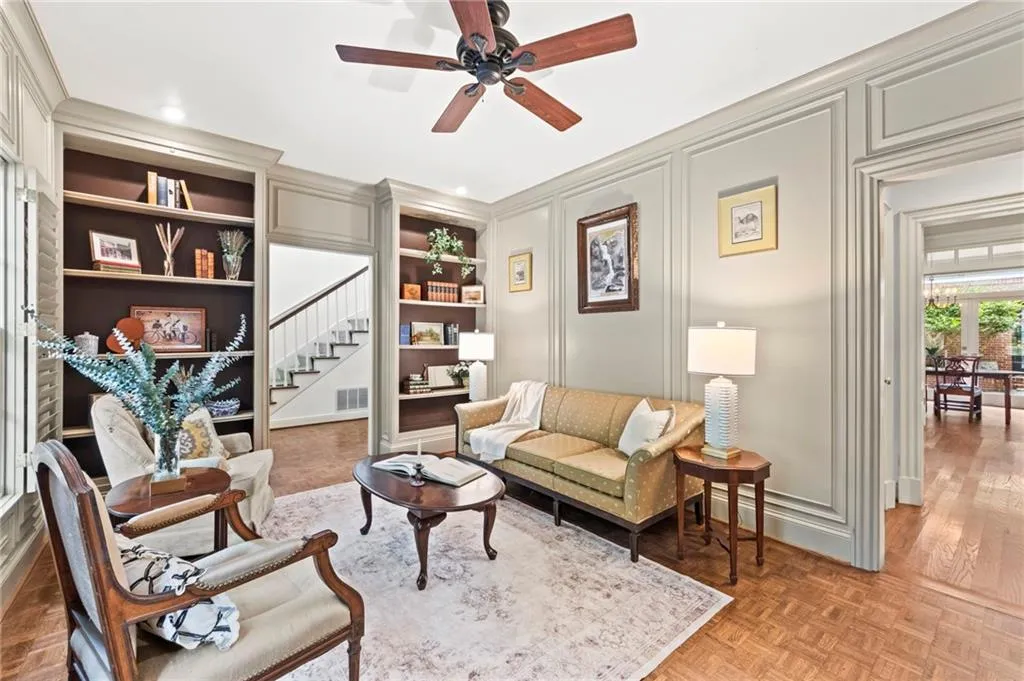 Currently used as a living room / den