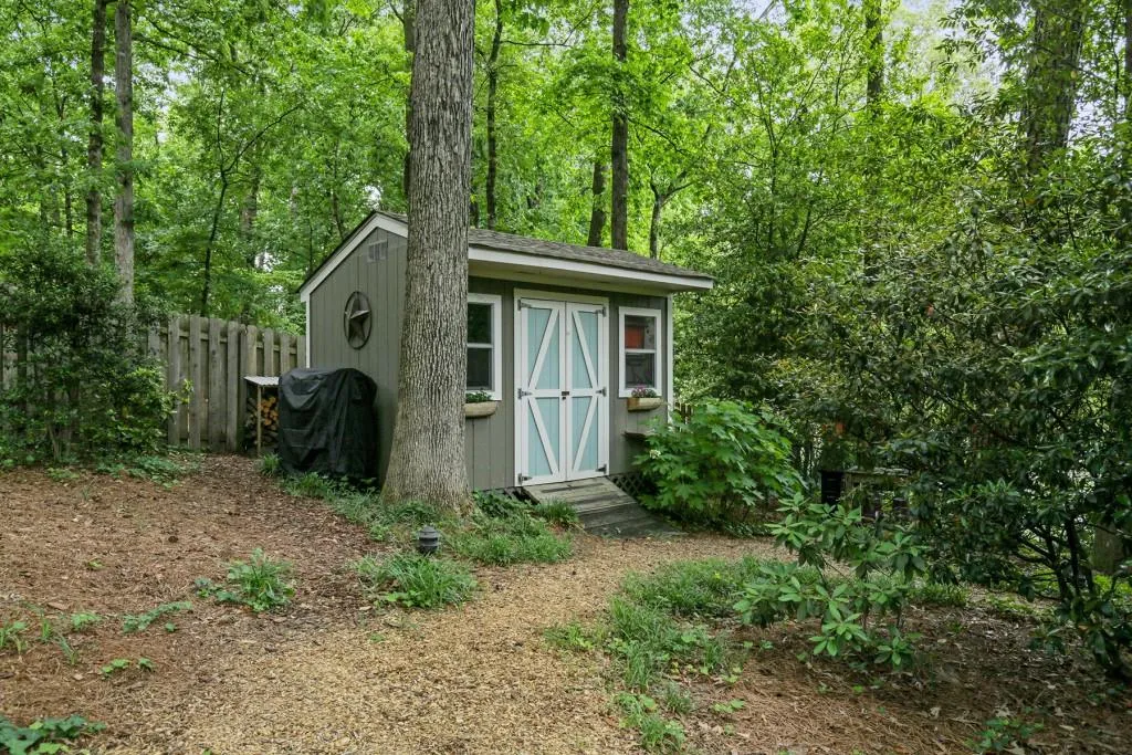 Outdoor shed.