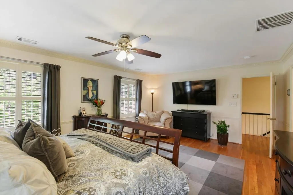 Another view of the primary bedroom.