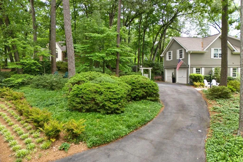 Beautiful landscaping throughout.