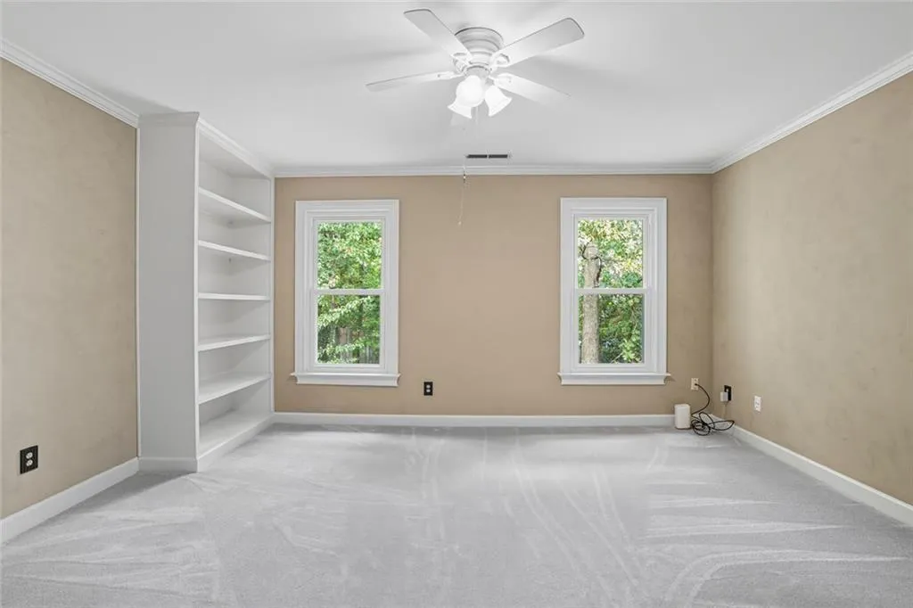 2nd Bedroom with built in shelving upstairs