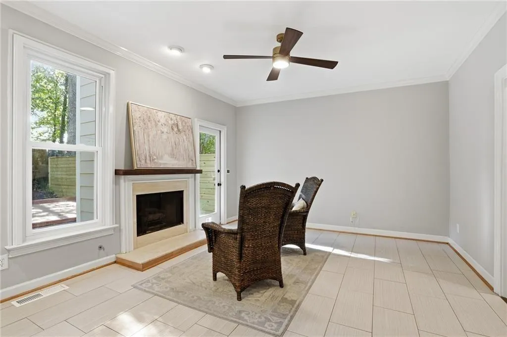 Keeping Room flows into the spacious kitchen