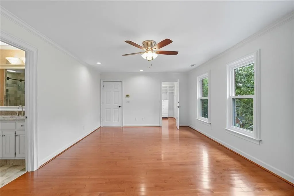 Oversized Primary with 2 walk-in closets