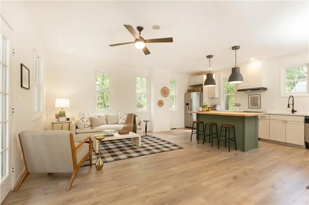 wood look LVP throughout