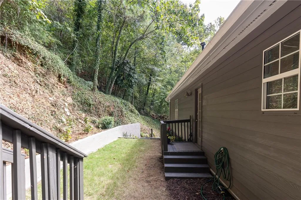 Rear lawn area