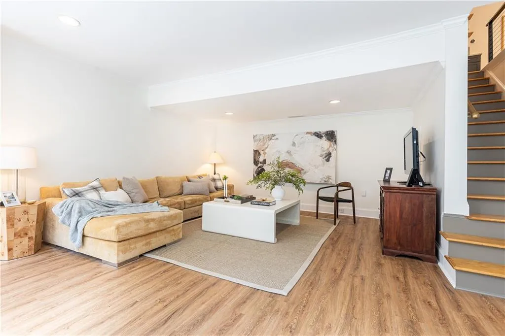 Downstairs from the main level living area, you will find another living area!