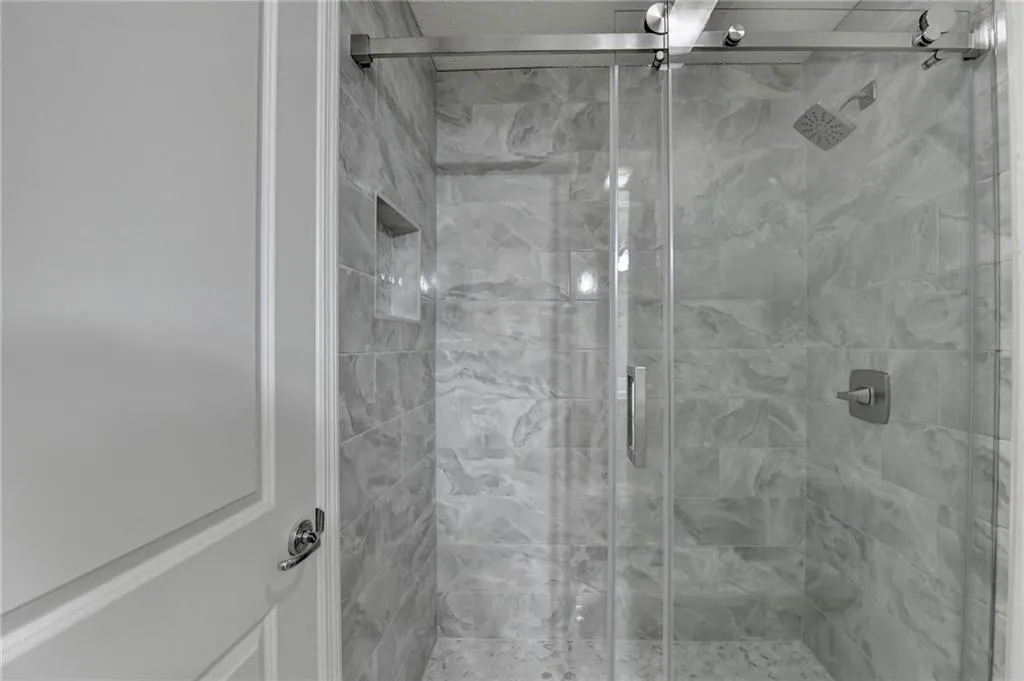 Bathroom featuring a stall shower