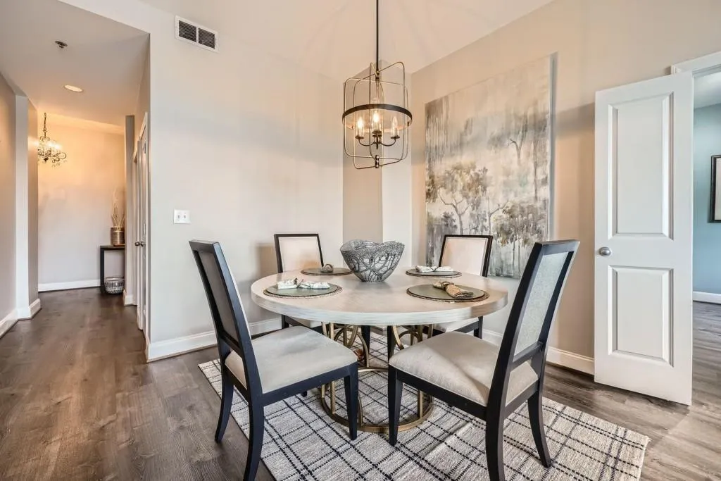 You'll be able to entertain guests with this spacious dining area.
