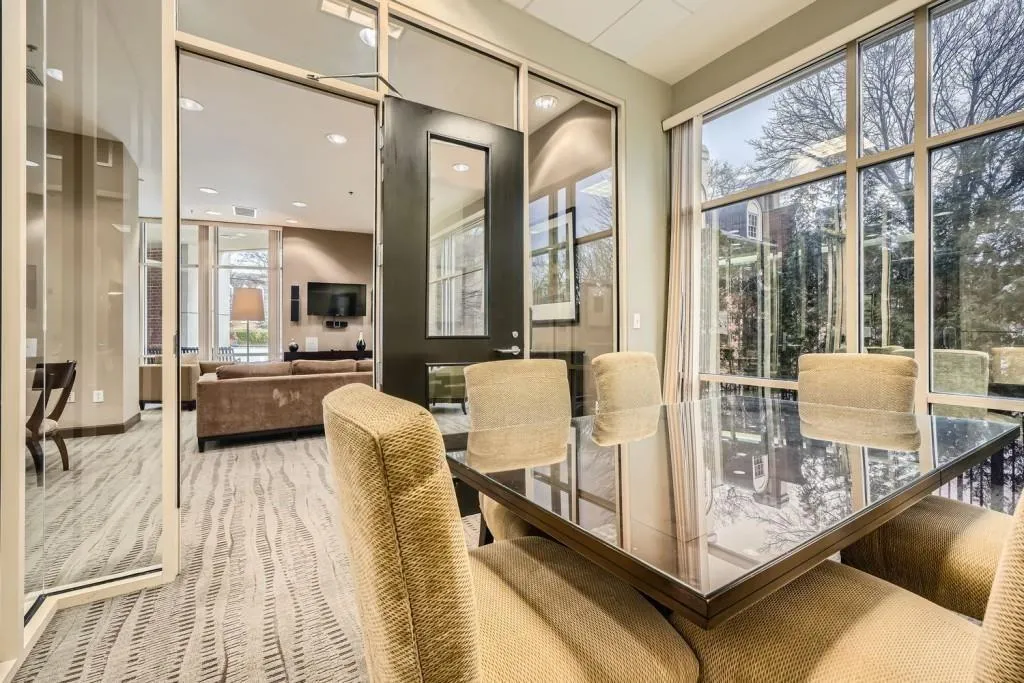 There's even a conference room if you need to conduct a little business.