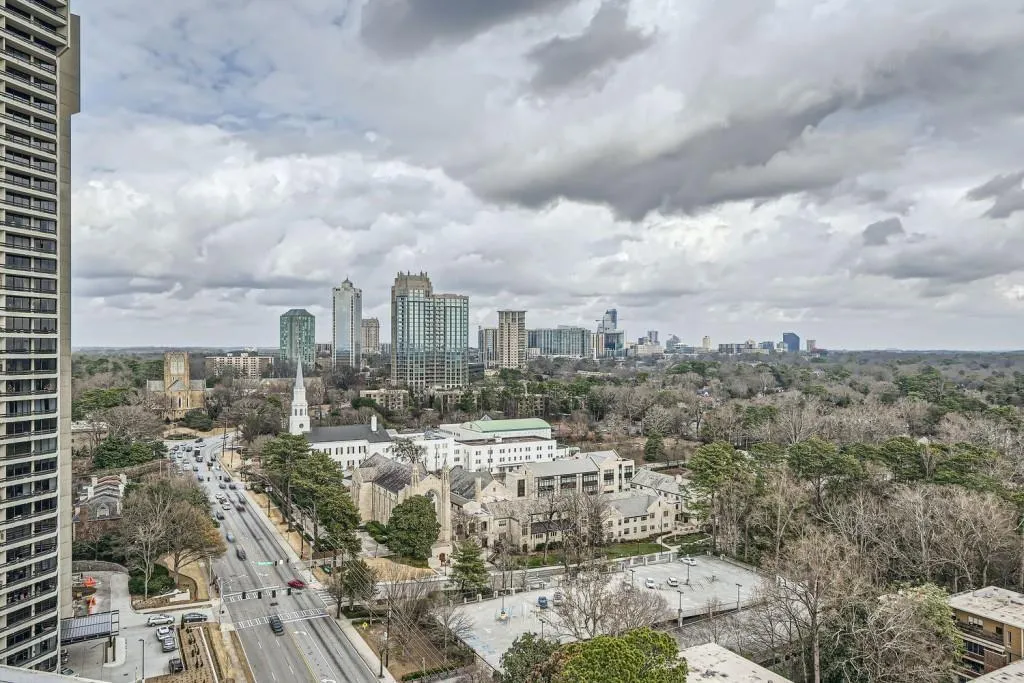 The surrounding skylines are the perfect backdrop to enjoying the good life here at 2626 Peachtree Rd!!!